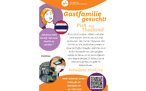 Weiterhin Gastfamilien für 2026/2027 gesucht