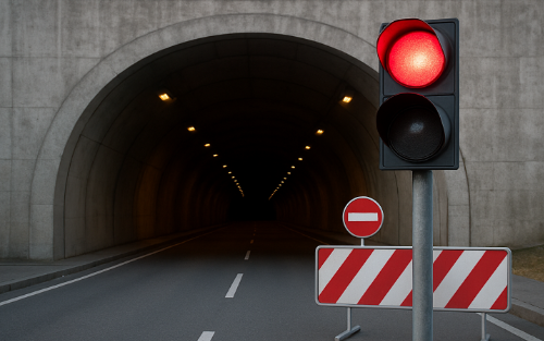 Totalsperre Gleinalmtunnel - Wartungsarbeiten