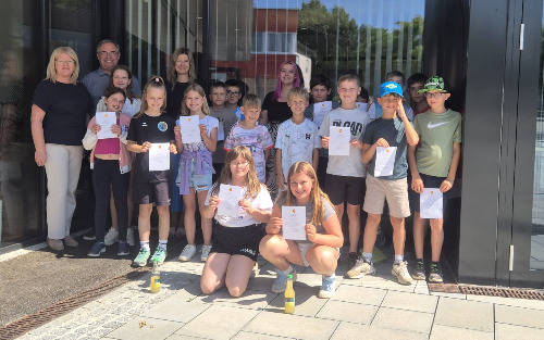 Besuch der Volksschule Kukmirn im Gemeindeamt