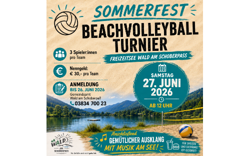 Sommerfest mit Beachvolleyballturnier!