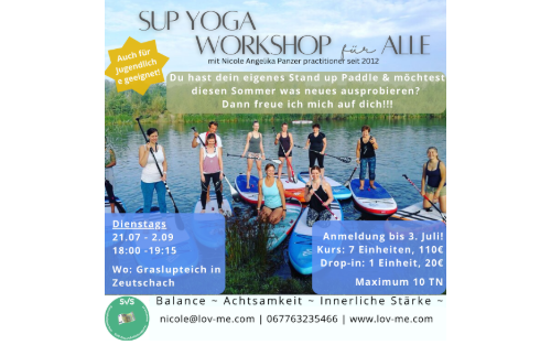 SUP Yoga Workshop mit Nicole Panzer