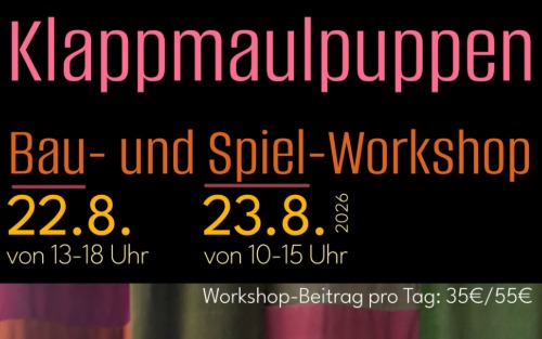 Klappmaulpuppen - Bau- und Spiel Workshop