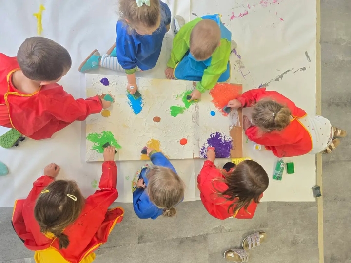 Gemeinsam Kunst geschaffen