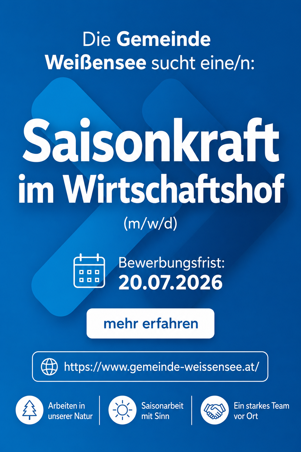 Saisonkraft im Wirtschaftshof