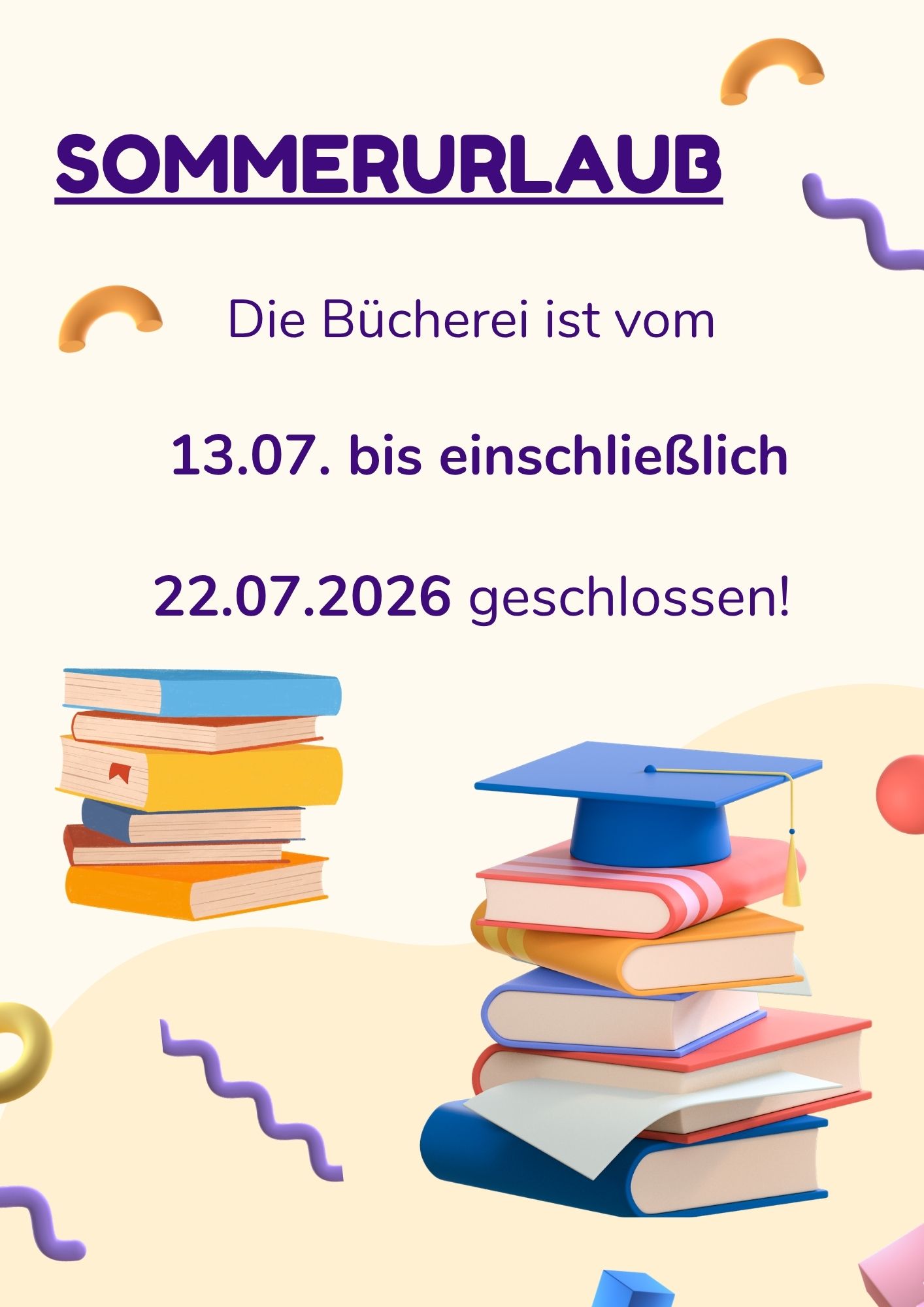 SOMMERURLAUB - BÜCHEREI OBERZEIRING SOMMERURLAUB - BÜCHEREI OBERZEIRING