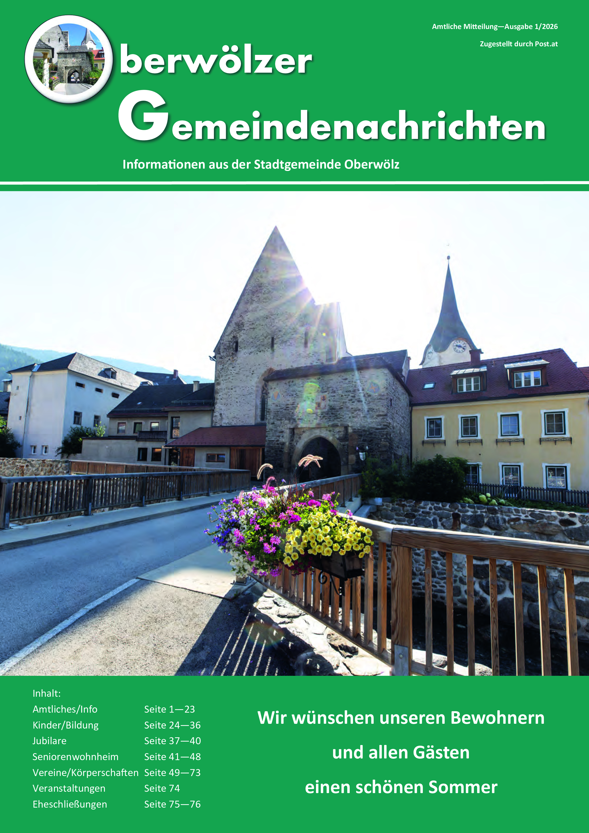 Oberwölzer Gemeindenachrichten