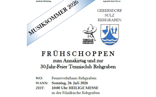 Anna-Kirtag und 30 -Jahr-Feier Tennisclub Rehgraben