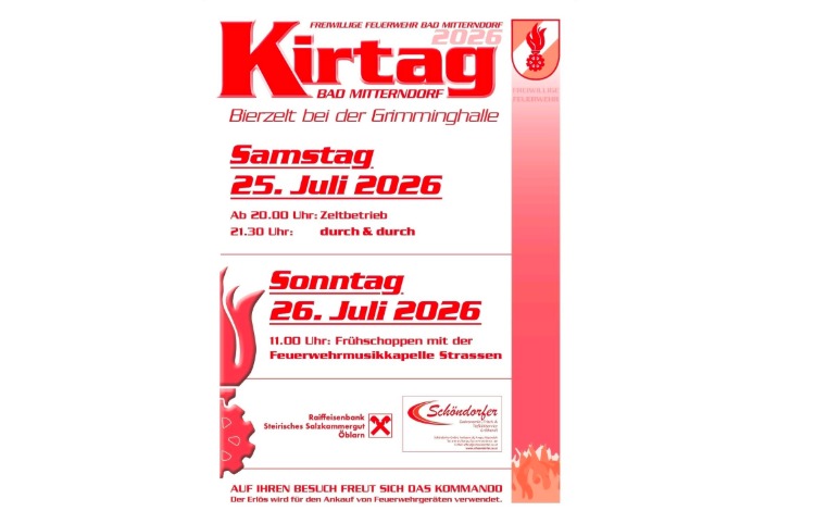 Kirtag und Bierzelt der FF Bad Mitterndorf