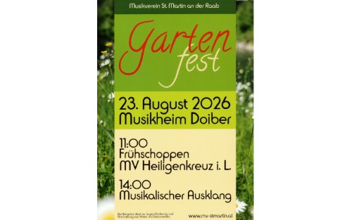 Gartenfest des MV Sankt Martin an der Raab