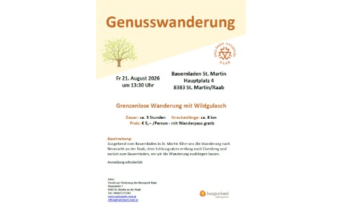 Grenzenlose Wanderung mit Wildgulasch