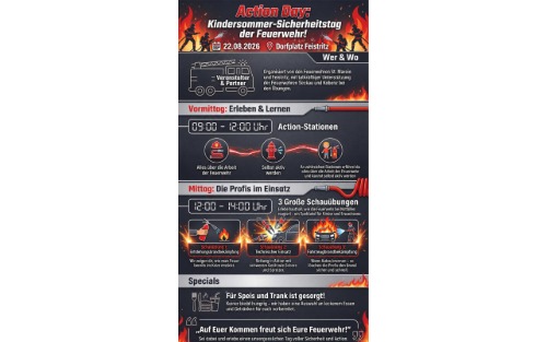 Kindersommer - Sicherheitstag der Feuerwehr