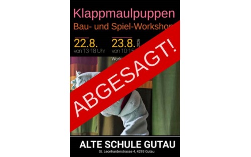 ABGESAGT - Klappmaulpuppen - Bau- und Spiel Workshop