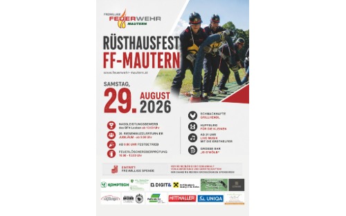 Freiwillige Feuerwehr: Rüsthausfest mit 20. Riesenwuzzlerturnier und Nassbewerb