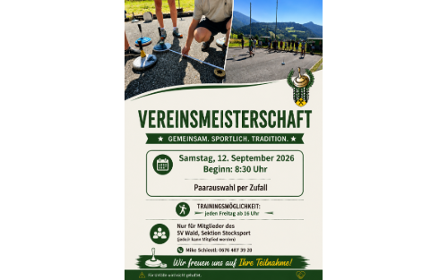 Vereinsmeisterschaft!