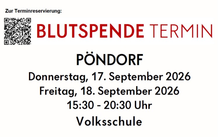 Blutspendeaktion: 17. und 18. September 2026