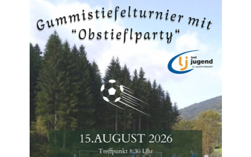 Gummistiefelturnier mit Obstieflparty