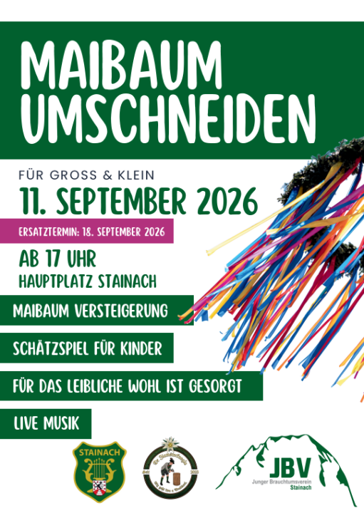 2026-09-11 Maibaumumschneiden Hauptplatz Stainach