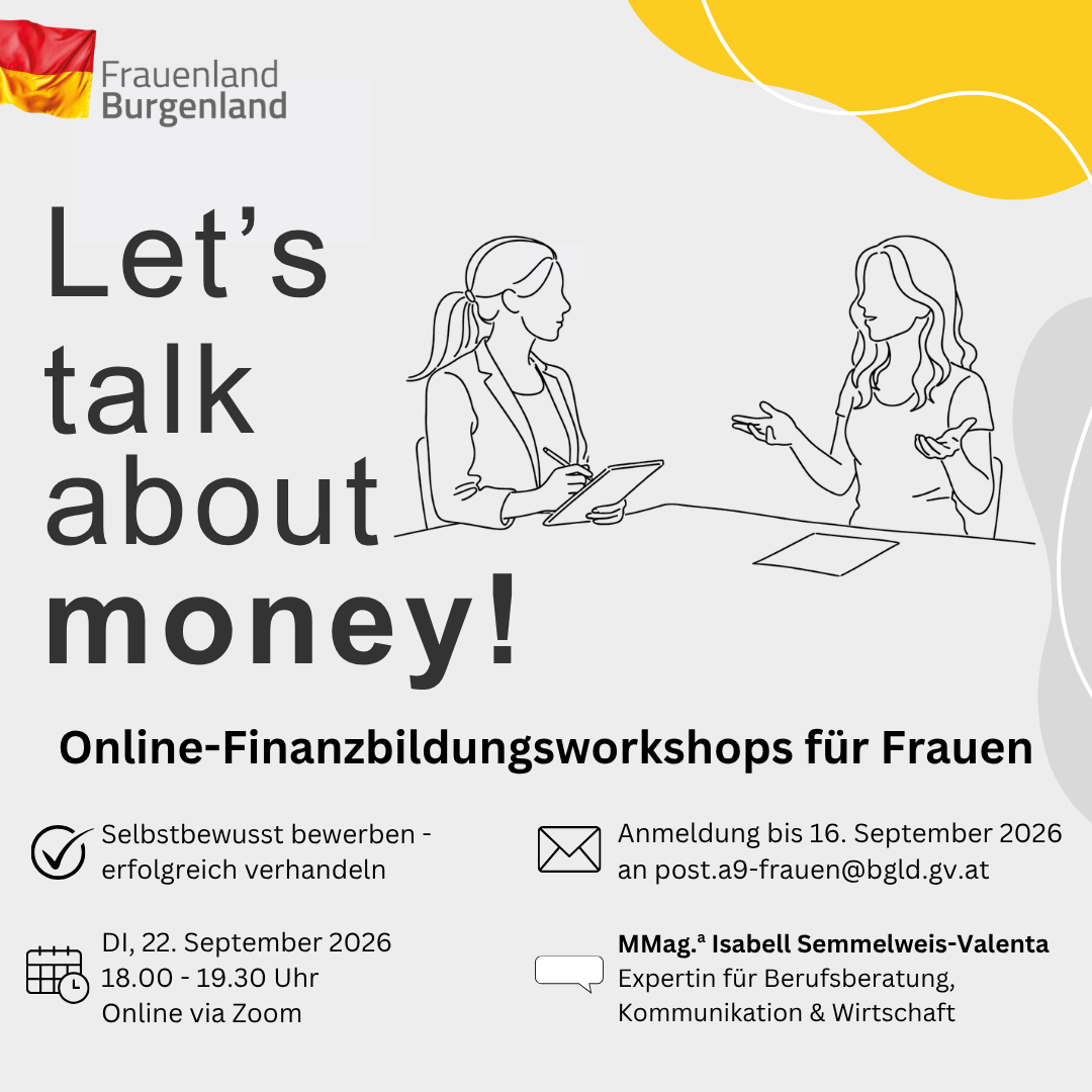 Let's talk about money! - Finanzbildungsworkshop für Frauen