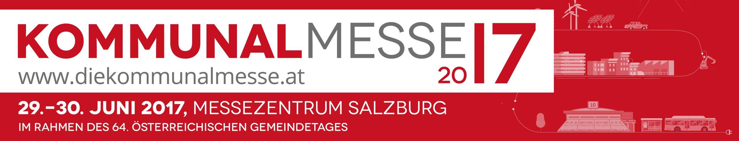 Donnerstag, 29. Juni 2017 und Freitag, 30. Juni 2017 sind wir bei der Kommunalmesse im Messezentrum Salzburg vertreten!…