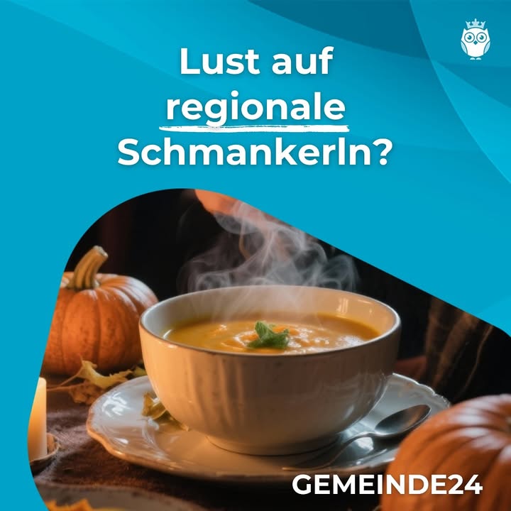 🍁 Herbstlich, regional & einfach köstlich! Wie wär’s mit einer wärmenden Kürbiscremesuppe – mit Zutaten aus deiner Regi…