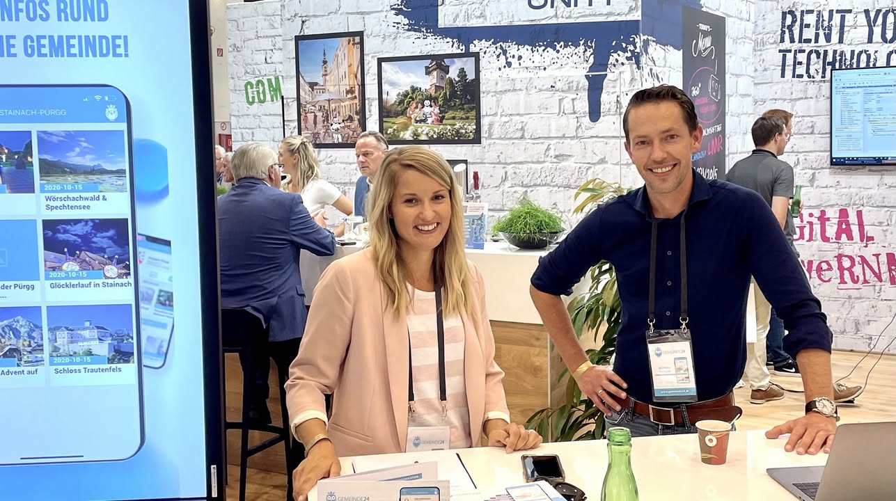 Gemeinde24 - die Gemeinde-App - auf der Kommunal in der Messe Tulln 📱😊