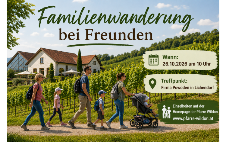 Pfarrkirche Wildon - Familienwanderung bei Freunden