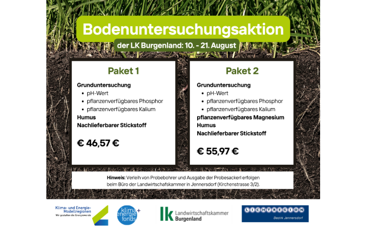 Bodenuntersuchungskation der Landwirtschaftskammer