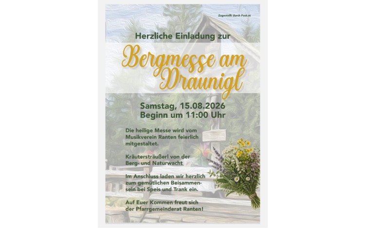 Bergmesse am Draunigl
