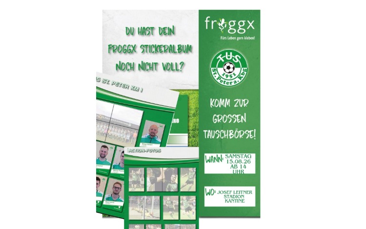 Tauschbörse Stickeralbum TUS St. Peter a. Kbg.