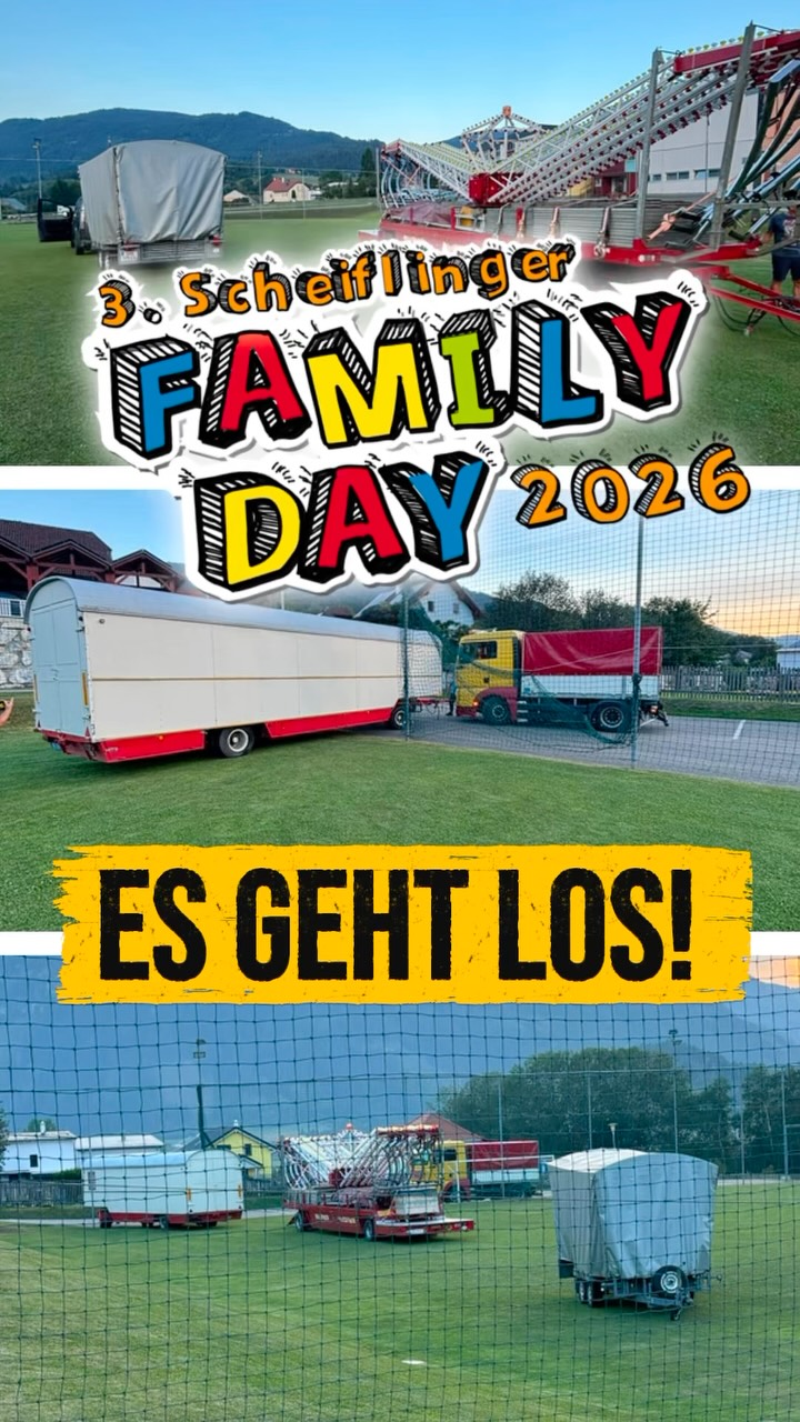 Juhuhuuuu die ersten Fahrgeschäfte wurden heute zugestellt! 🥳😁 Die Vorbereitungen für unseren Scheiflinger FamilyDay 20…