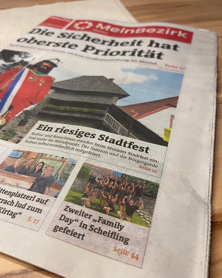 Vielen Dank 🙏🏼 an die Woche Murtal / Murau (@meinBezirk.at/Murtal-Murau - Woche)  für den tollen Bericht in der aktuell…