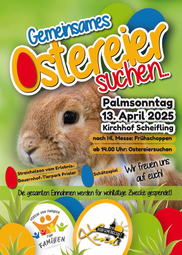 🐣🐰Gemeinsames Ostereiersuchen der besonderen Art vom Verein „Von Familien Für Familien“ und der Dorfgemeinschaft Lind! …