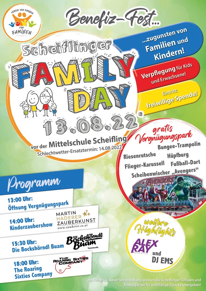 Unser Programm steht und kann sich wirklich sehen lassen! 😍😁 Tolle Musik-Acts, Zauber-Show extra für Kinder, MEGAcooler…