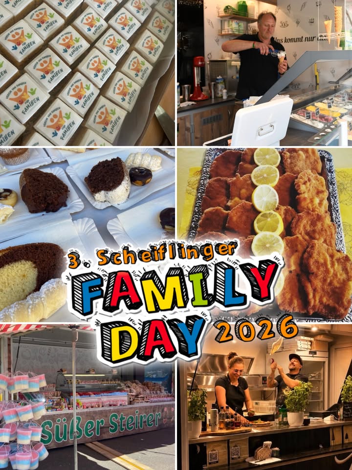 🌭🍦🍕Auch kulinarisch hat der Scheiflinger FamilyDay 2026 wieder so einiges zu bieten – von herzhaft bis süß ist für jede…