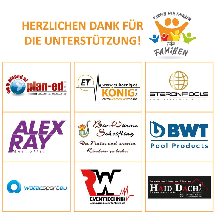 Unser "Scheiflinger Family Day" wäre ohne die großzügige finanzielle Unterstützung unserer Sponsoren nicht möglich! Dah…