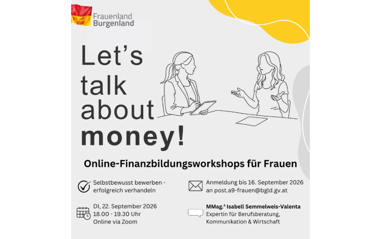 Let´s talk about money - Finanzbildungsworkshop für Frauen