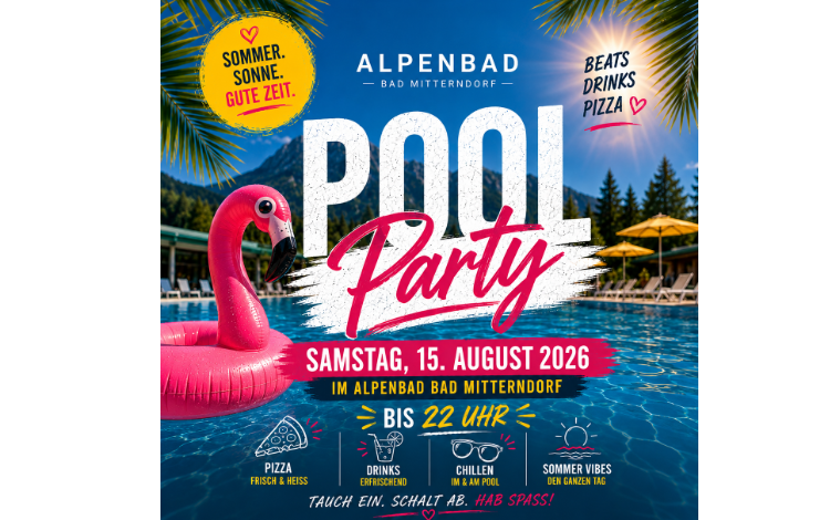 Pool Party im Alpenbad Bad Mitterndorf