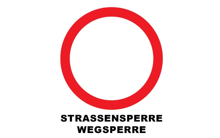 Straßensperre St. Lorenzer Straße bei Liegenschaft Suppan Markus