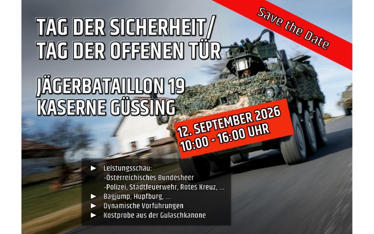 Montecuccoli Kaserne - Tag der Sicherheit / Tag der offenen Tür des Jägerbataillon 19