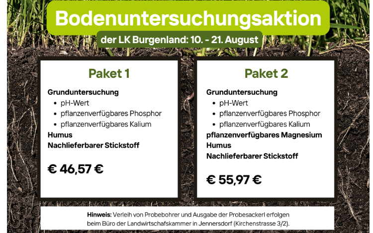 Bodenuntersuchungsaktion für Private