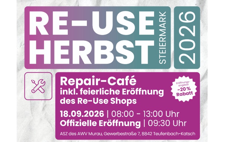 Eröffnung des Re-Use Shops