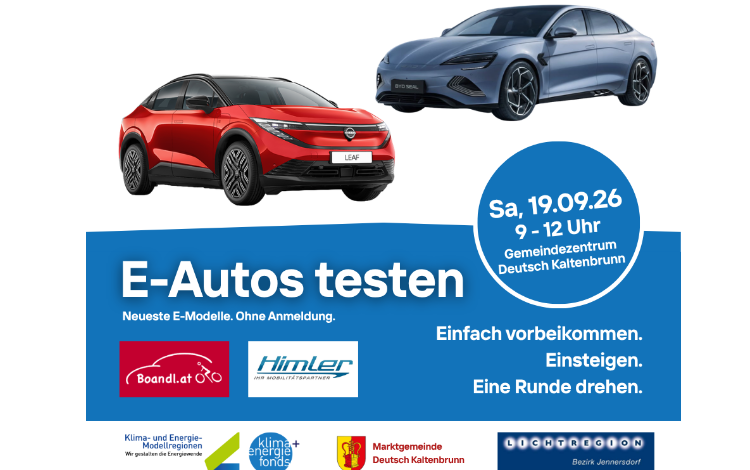 Elektromobilität erleben und selbst ausprobieren!