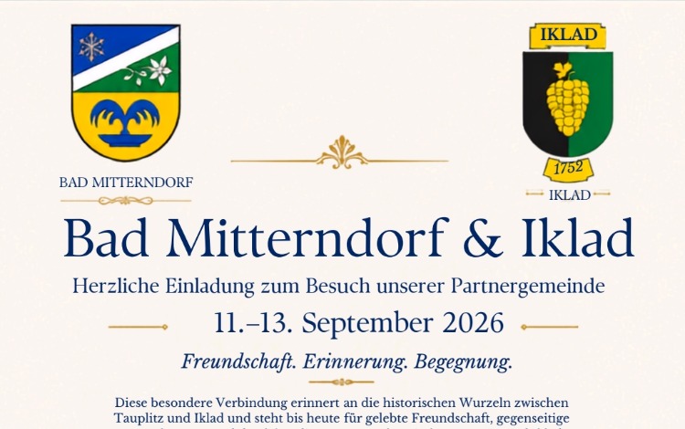Einladung zum Besuch unserer Partnergemeinde Iklad