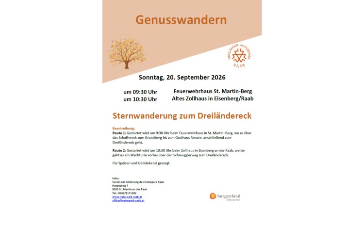 Sternwanderung zum Dreiländereck