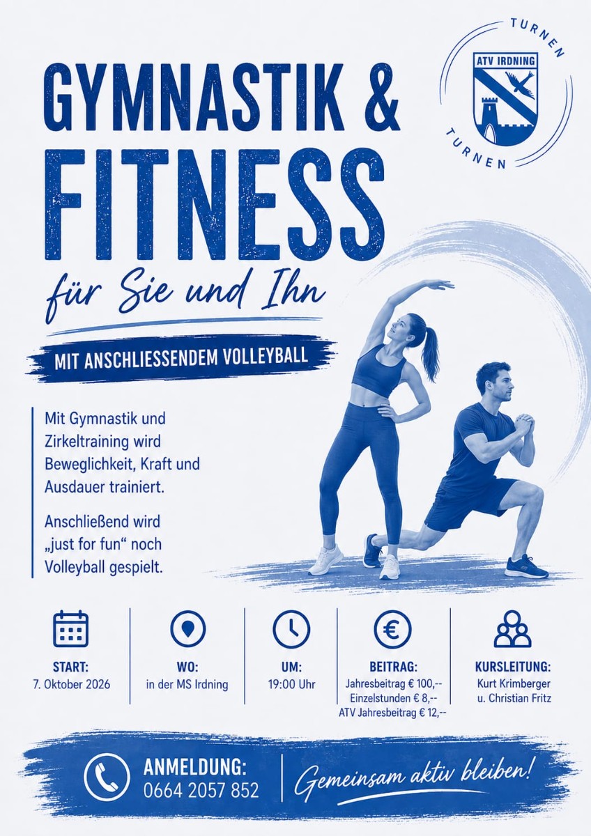Kursstart - Wöchentliche Gymnastik & Fitness für SIE und  IHN