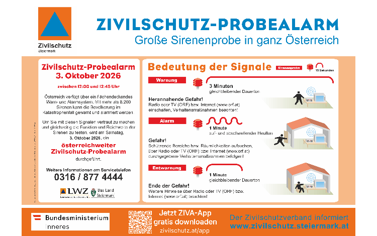 Zivilschutz-Probealarm