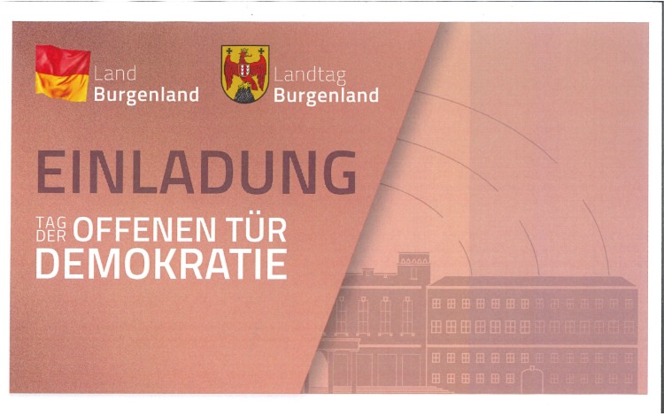Einladung Tag der offenen Tür Land/Landtag Burgenland