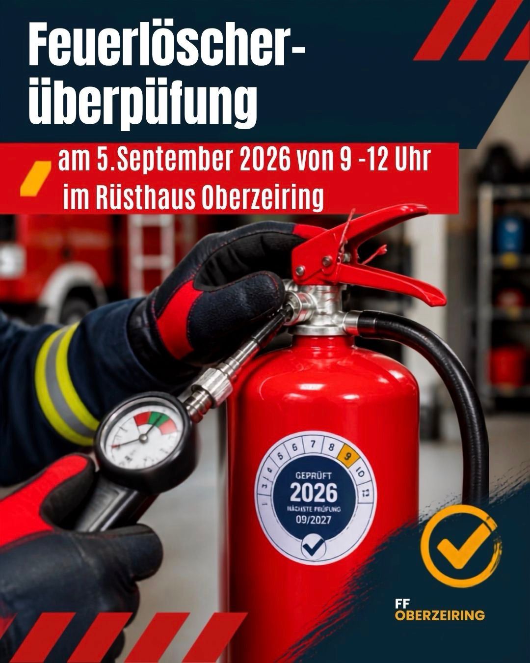 Feuerlöscherüberprüfung - Rüsthaus Oberzeiring