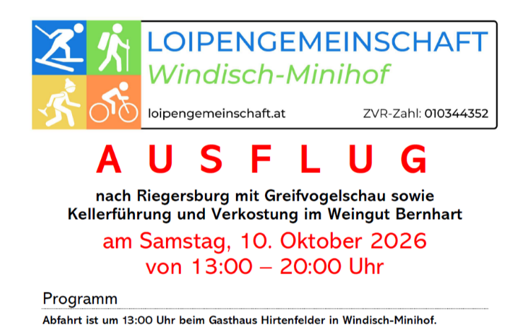 Ausflug zur nach Riegersburg mit Greifvogelschau uvm.