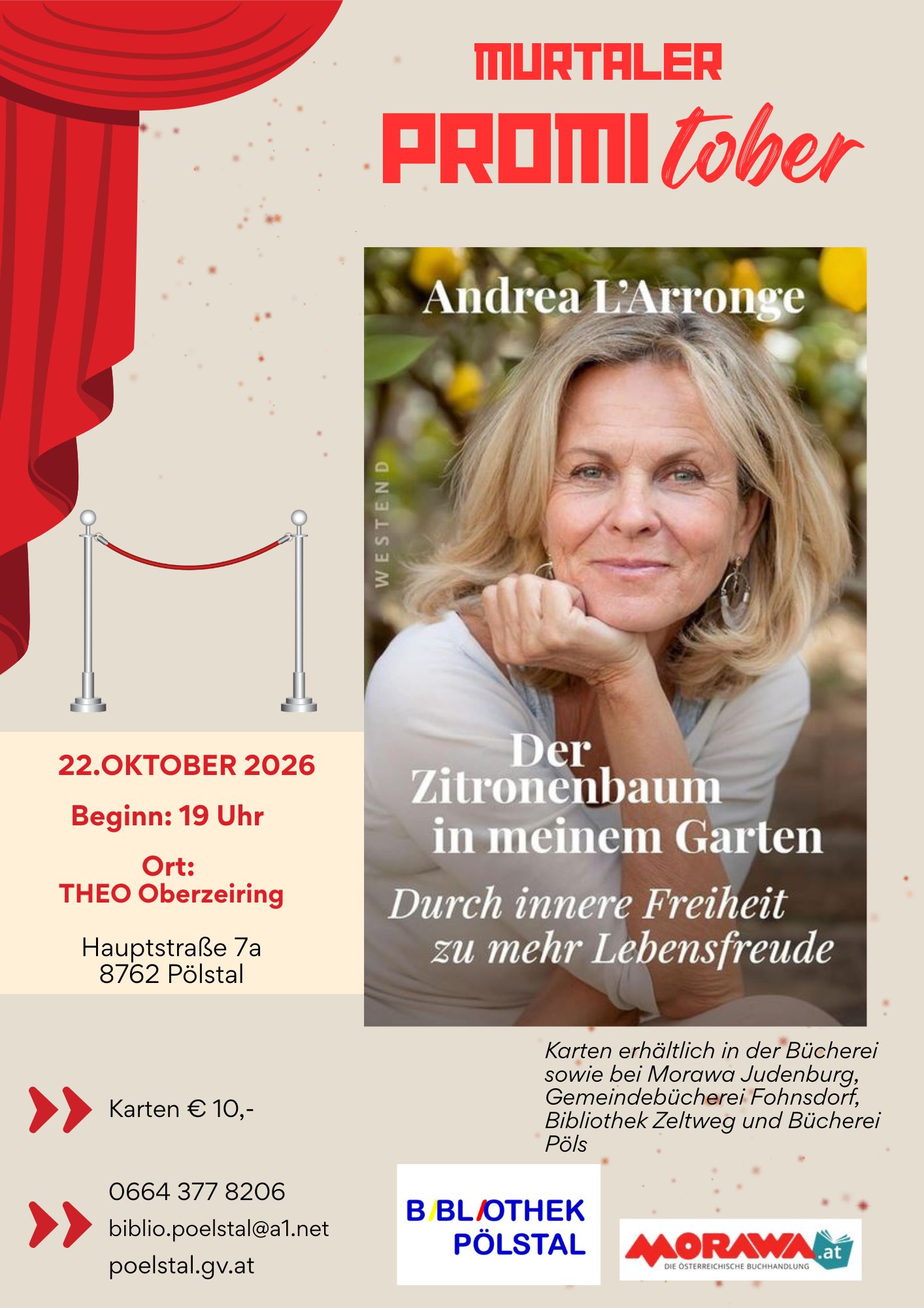 PROMITOBER - LESUNG mit Andrea L'Arronge